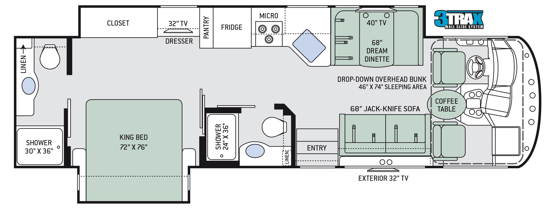 floor plans a c e 32 1 rh thormotorcoach com