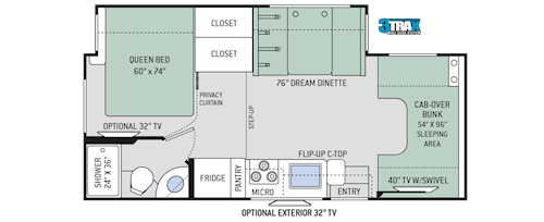 Chateau Class C Motorhomes - Floor Plans | Thor Motor Coach Chateau Class C Motorhomes - Floor Plans | Thor Motor Coach