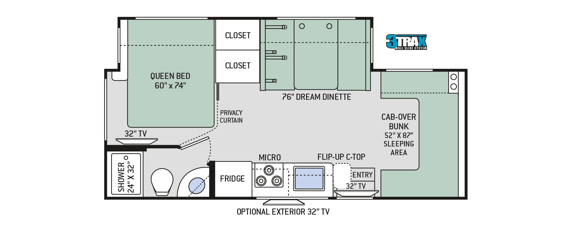 Floor Plans Four Winds Sprinter: 24BL