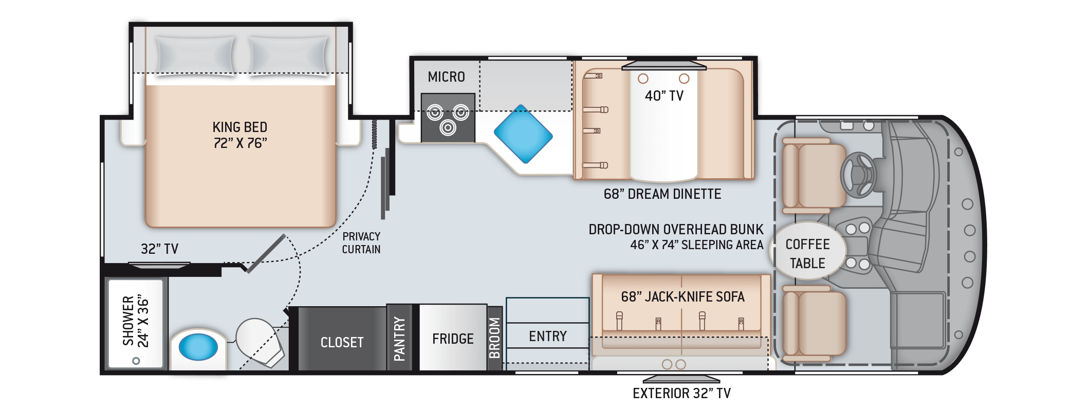 Home Interior: Thor Ace 30.1 Floor Plan : 2020 Thor Ace 32.3 ...