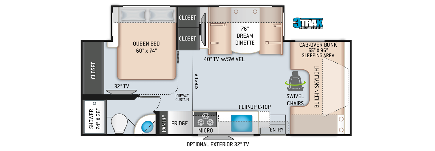 Quantum Class C Motorhomes Floor Plans Thor Motor Coach