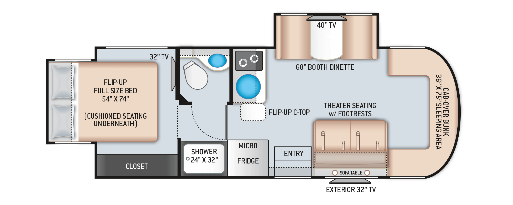 Floor Plans Citation Sprinter 24sk