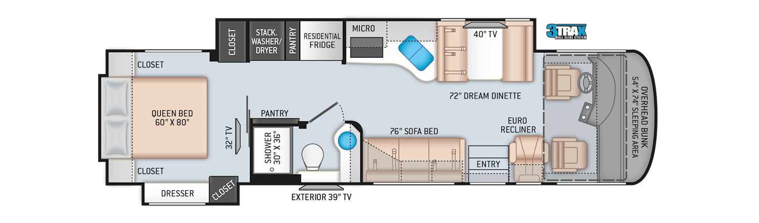 Palazzo Class A Sel Motorhomes Floor Plans Thor Motor Coach