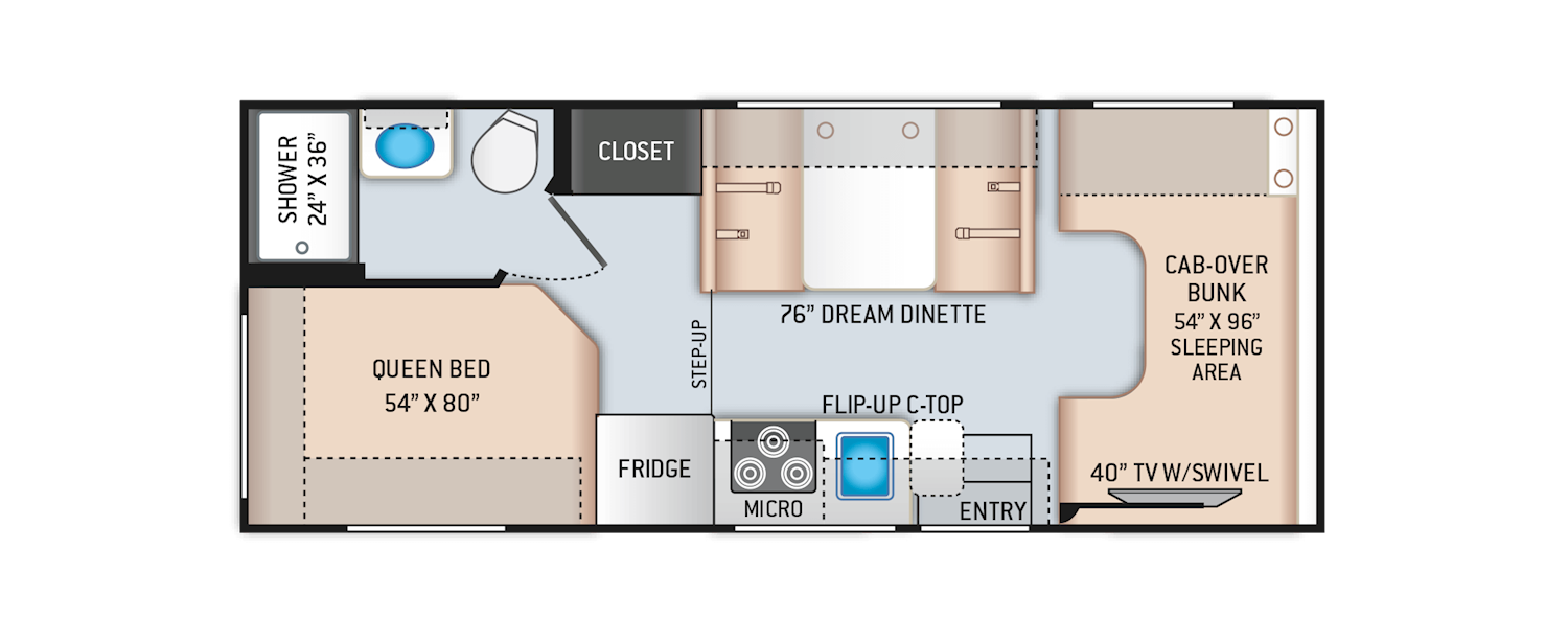 Daybreak Class C Motorhomes Floor Plans