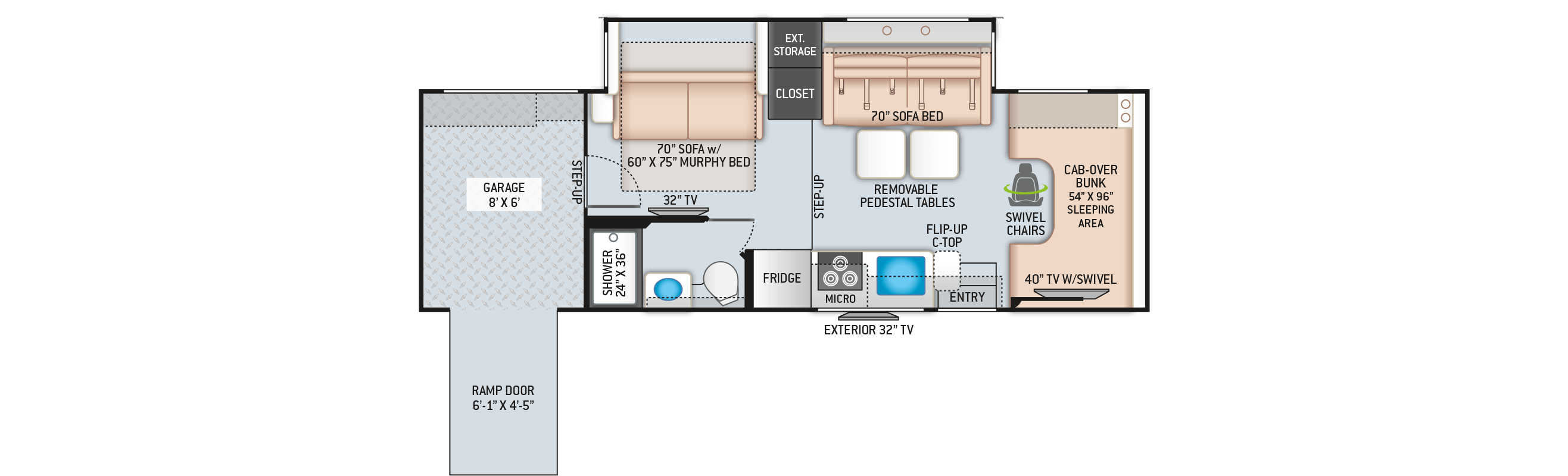 Thor Class A Toy Hauler Floor Plans | Wow Blog