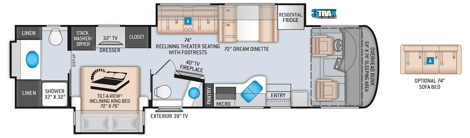 Palazzo Class A Diesel Motorhomes Floor Plans Thor Motor Coach
