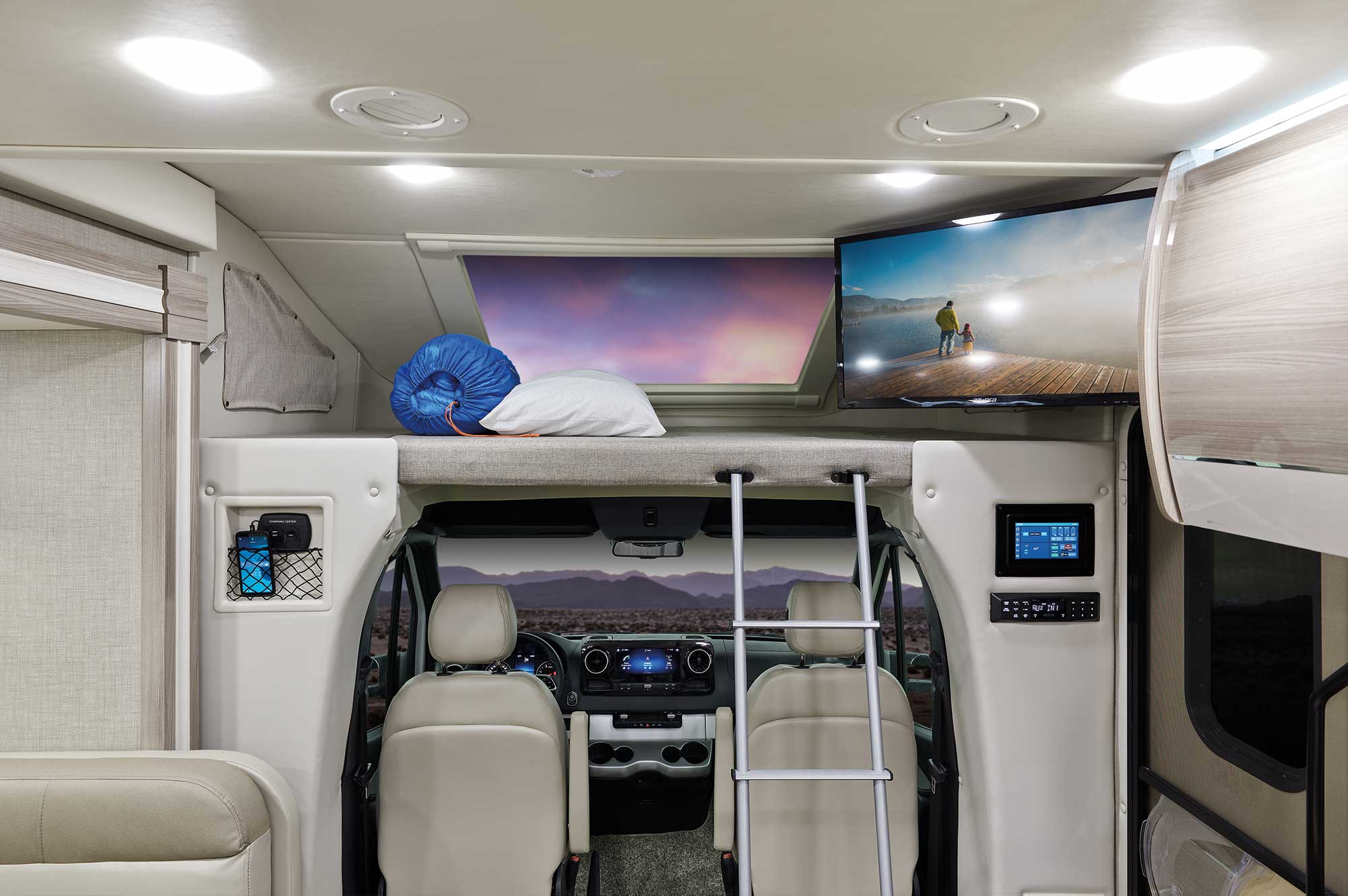 luxury sprinter van with bed