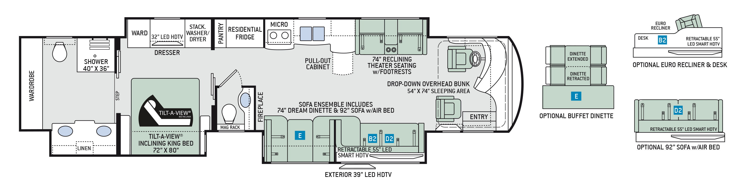 Floor Plans Tuscany: 45MX